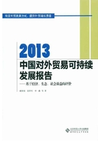2013中国对外贸易可持续发展报告