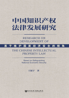 中国知识产权法律发展研究：基于维护国家经济安全的视角